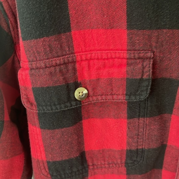 RedHead Brand Men's Long Sleeve Red black Plaid Flannel Sherpa Lined Shirt Sz M - Picture 4 of 10